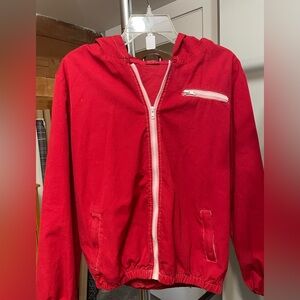 Red Hooded Jacket